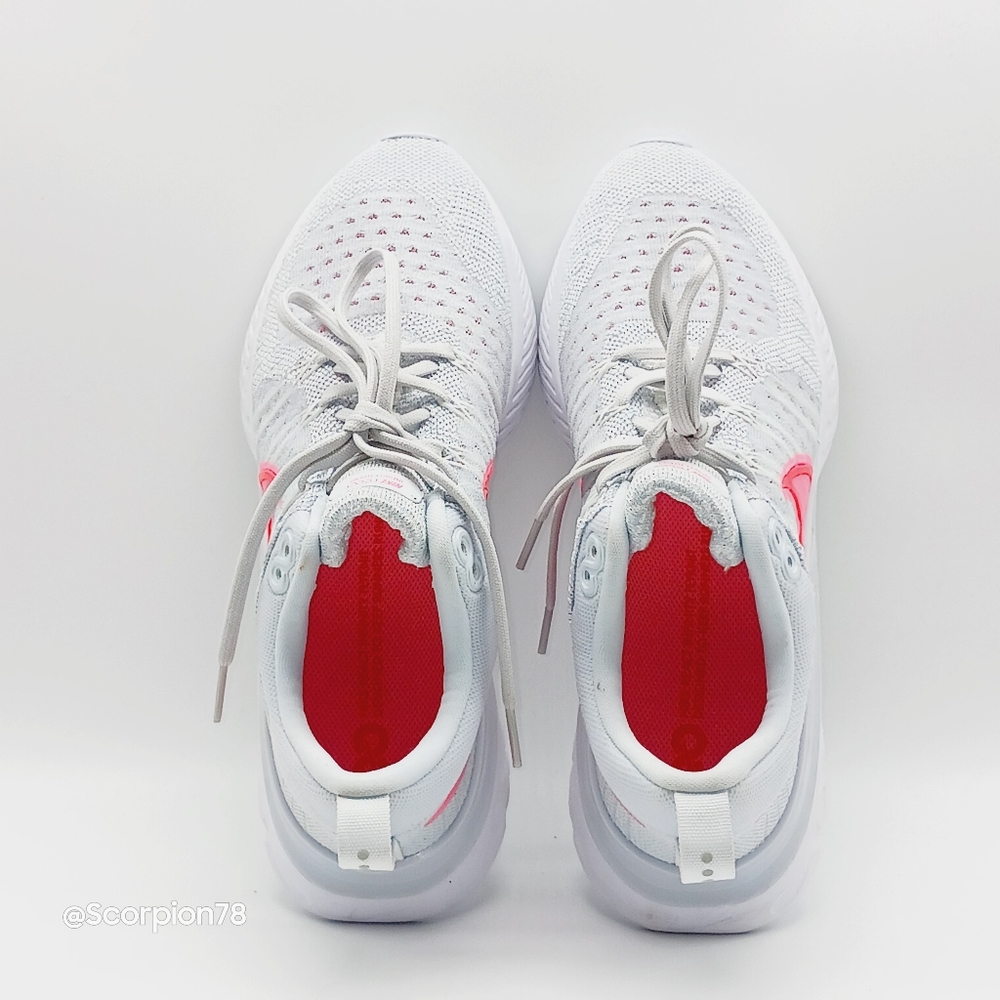 Nike React Infinity Run Flyknit 2 "Platinum" Running Shoes Size 8 for Women - Picture 5 of 7